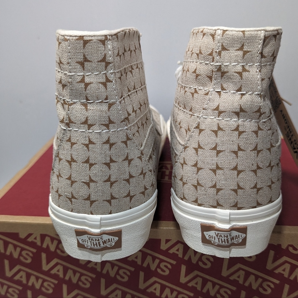 Vans SK8-HI Tapered  Eco Theory Checkerboard Brown Unisex - Picture 8 of 17